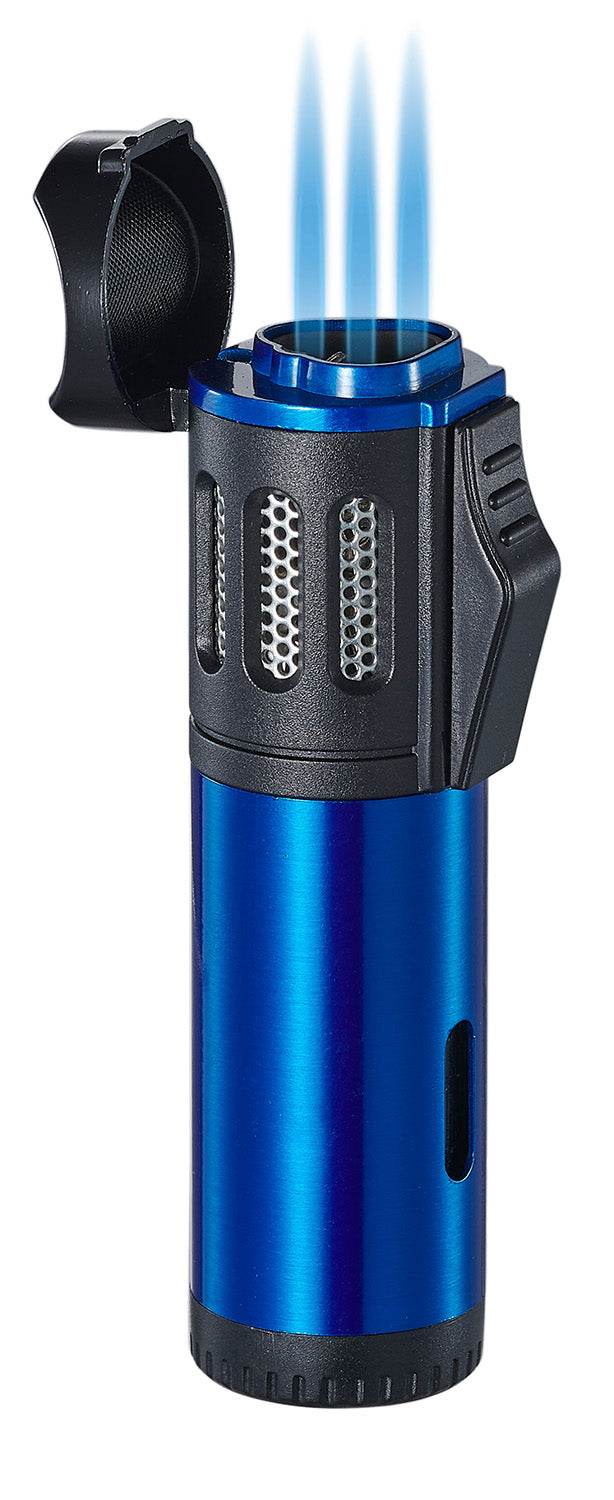 Artemis Triple Torch Cigar Lighter - Blue