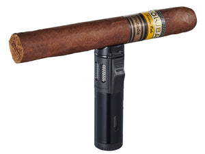 Artemis Triple Torch Cigar Lighter - Black