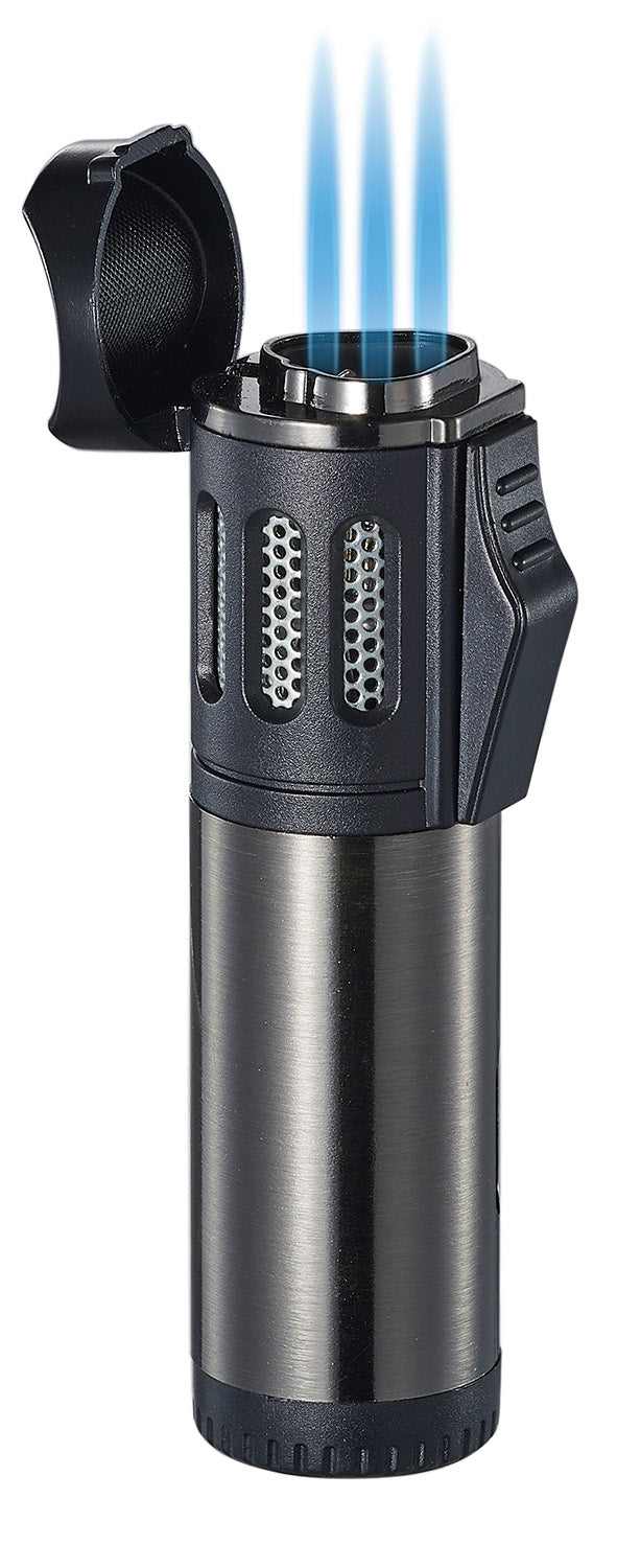 Artemis Triple Torch Cigar Lighter - Gunmetal