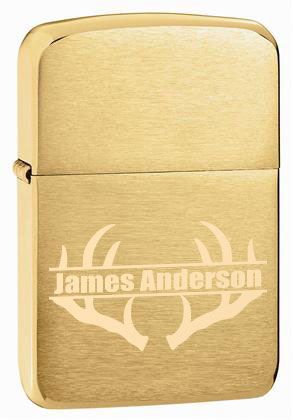 Hunting engraving design choices for Zippo 1941 Replica brass lighter