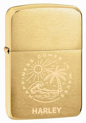 Traveller and adventure engraving choices for Zippo 1941B lighter