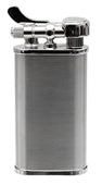 Kabuto Silver Satin Flint Pipe Lighter
