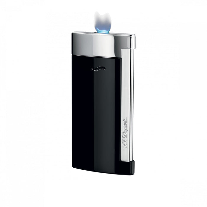 S.T. Dupont Slim 7 Black Lacquer Flat Flame Lighter