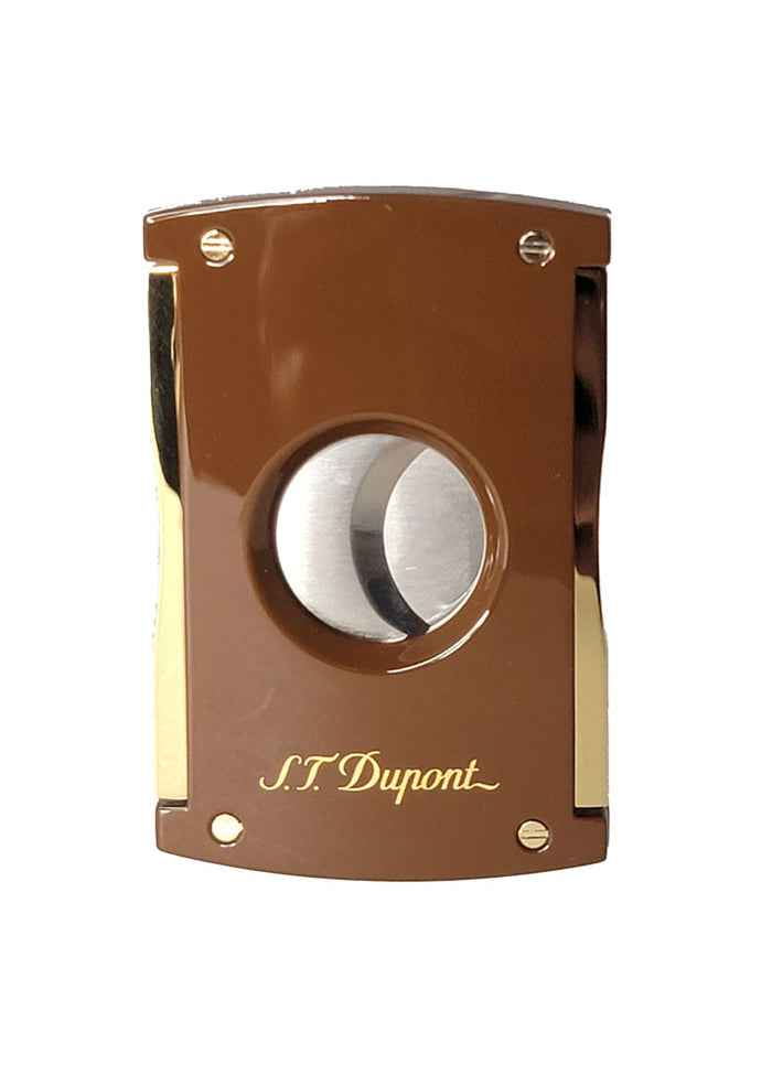 S.T.Dupont MaxiJet Brown and Gold Cigar Cutter