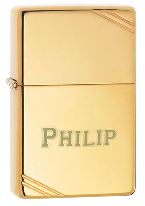 Zippo Vintage High Polish Brass Lighter