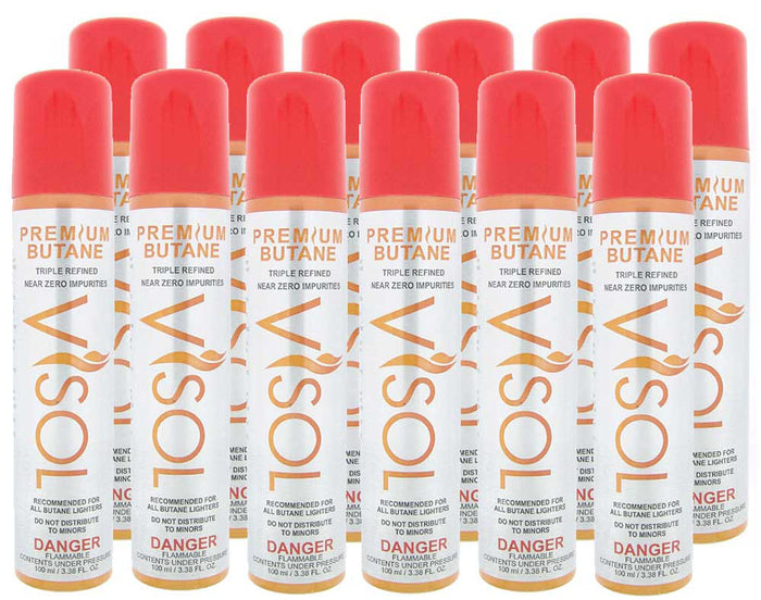 Triple Filtered Butane Visol Triple Refined Butane Refill (12 pack) – Lighters Direct