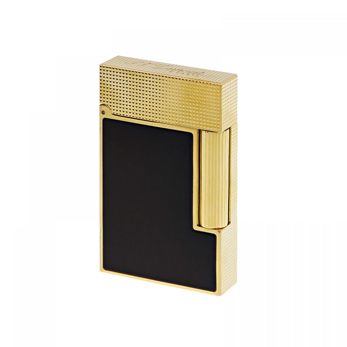 S.T. Dupont Ligne 2 Diamond Head Gold and Black Lacquer Lighter