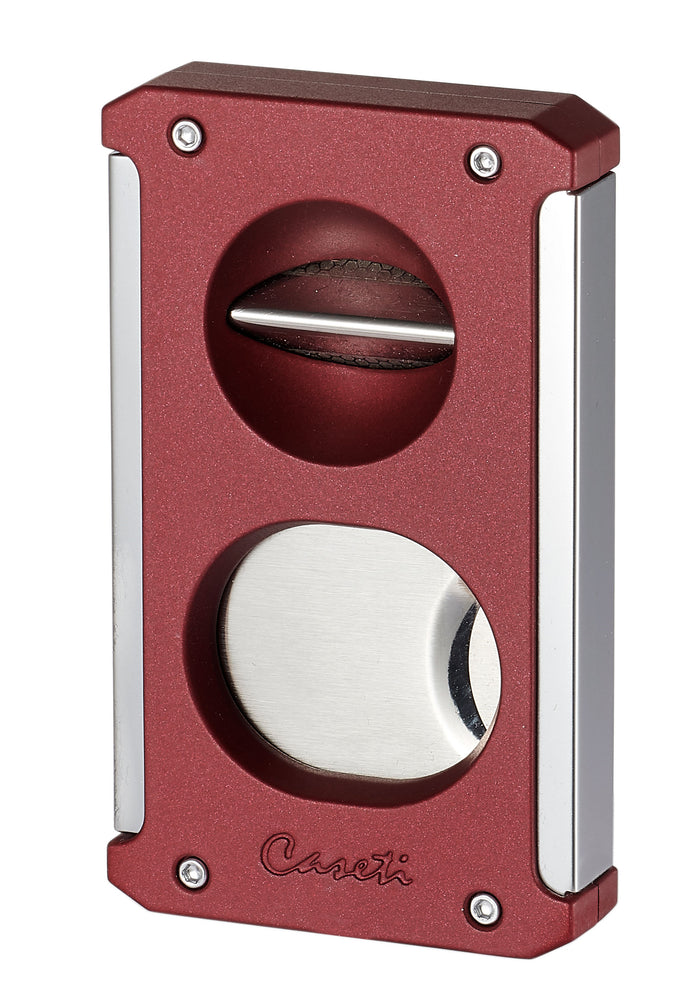 Caseti Trident Cigar Cutter 3-in-1 - Burgundy