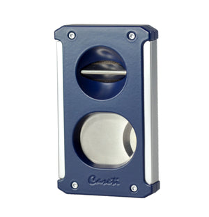 Caseti Trident Navy Blue Cigar Cutter - Guillotine, Wedge, & Punch