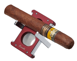 Caseti Trident X 3-in-1 Cigar Cutter - Burgundy