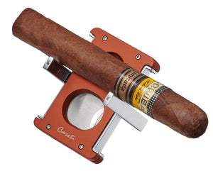Caseti Trident X 3-in-1 Cigar Cutter - Burnt Orange