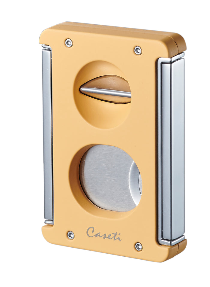 Caseti Trident X 3-in-1 Cigar Cutter - Yellow