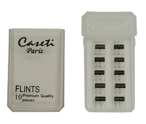 Caseti Flint Pack of 10 Premium Quality Flints - Universal Size
