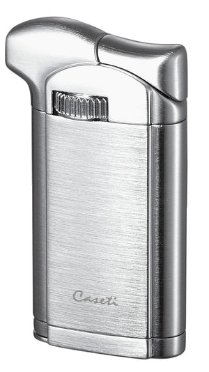 Caseti Felix Pipe Lighter with Tamper - Brushed Chrome