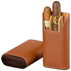 Sunrise Tan Leather Cigar Case