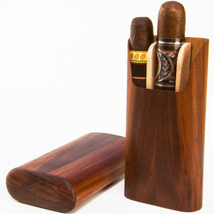Exotic Rosewood Cigar Case