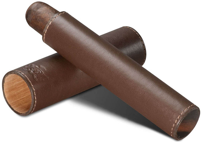 Cigar Tube - Sunrise Coffee Leather and Ebony