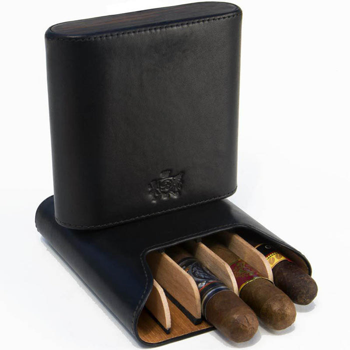 5 Cigar Showband Sunrise Black and Ebony Case
