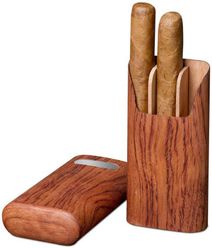 Bubinga Cigar Case with Engraving
