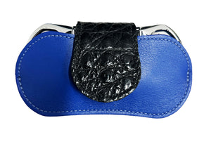 Brizard & Co V Cutter with Pouch - Caiman Black and Blue