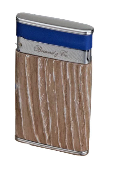 Brizard & Co Bleached Oak and Royal Blue Two Tone Sottile Lighter