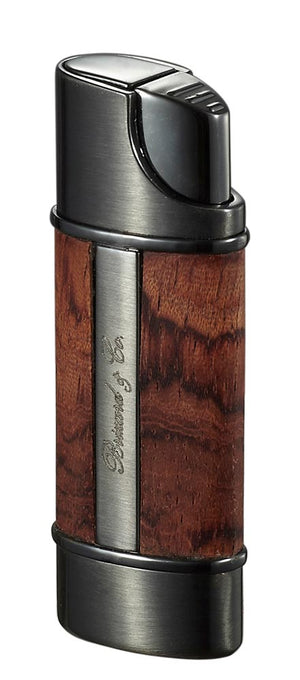 Brizard & Co Exotic Bubinga Wood Nano Single Torch Lighter