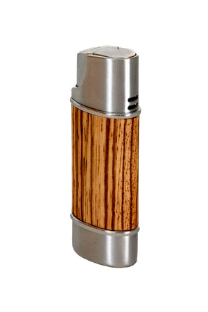 Brizard & Co Exotic Zebrawood Wood Nano Single Torch Lighter