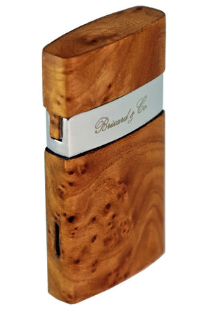 Brizard & Co Venezia Single Jet Flower Flame Lighter - Carpathian Burl