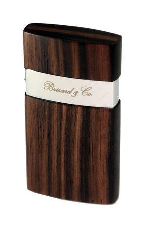 Brizard & Co Venezia Ebony Wood Single Jet Flower Flame Lighter