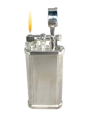 Dunhill Unique Barley Silver Plated Flint Lighter