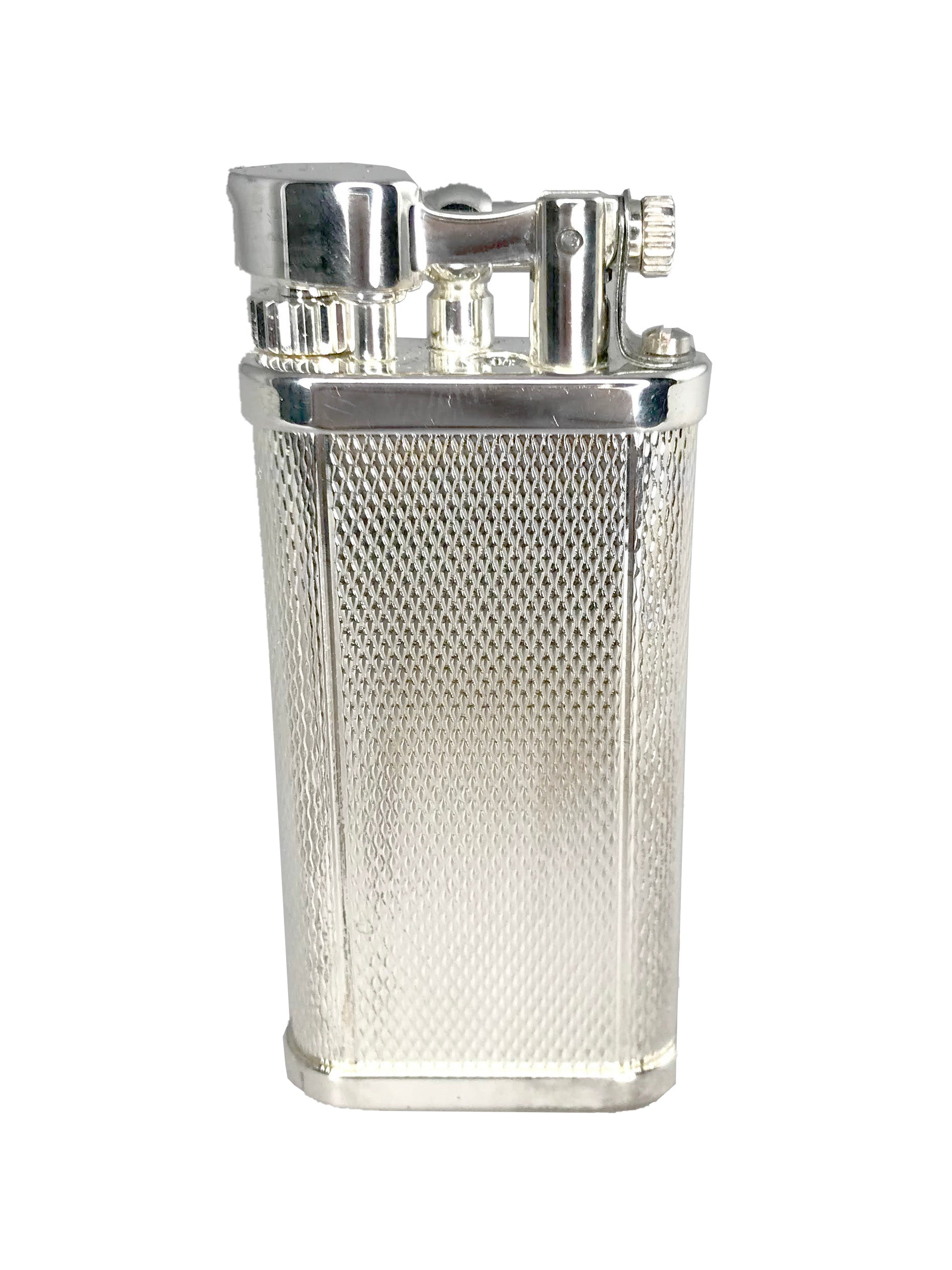 Dunhill Unique Barley Silver Plated Flint Lighter