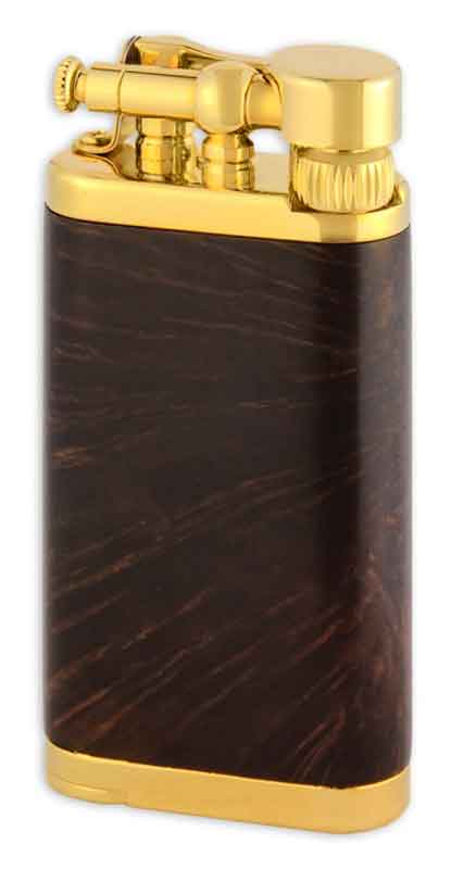 IM Corona Old boy Chestnut Briar Gold Plated Pipe Lighter