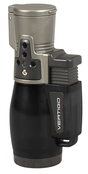 Vertigo Cyclone II Triple Torch Lighter - Charcoal