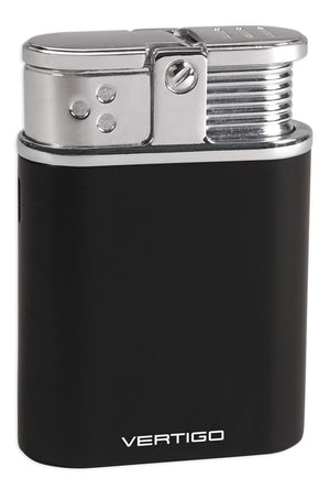 Vertigo Stealth Table Lighter - Black Matte & Chrome