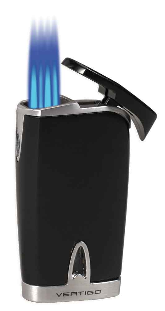 Vertigo Twister Black Quad Torch Lighter