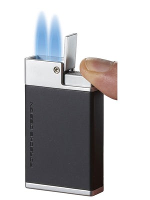 Porsche Design Baden Double Torch Flame Lighter -  Matte Black