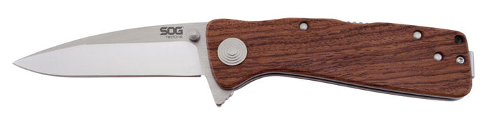 SOG Twitch XL Wood Handle Pocket Knife