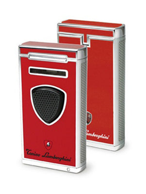 Pergusa Red Lacquer Single Torch Lighter