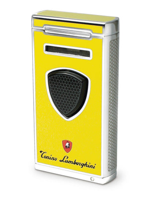 Pergusa Yellow Lacquer Single Torch Lighter