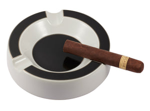 Visol Beatrix Circular Ceramic Cigar Ashtray - White