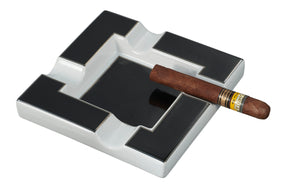 Visol Renner White & Black Ceramic Cigar Ashtray
