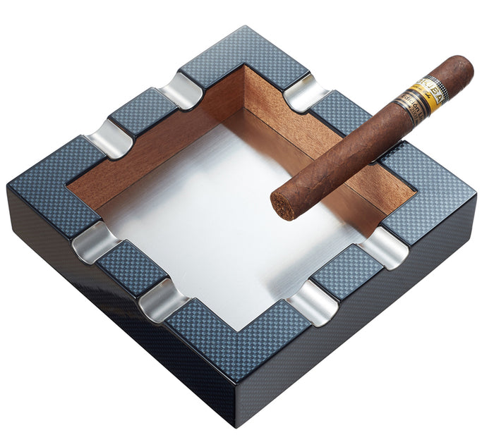 Visol Braeden Carbon Fiber Pattern Cigar Ashtray