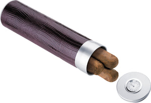 Comodo Dark Brown Leatherette Cigar Case
