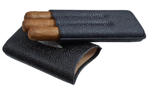 Visol Calder Stingray Patterned Leather Cigar Case