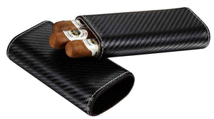 Visol Santa Fe Black Carbon Fiber Patterned Leather Case