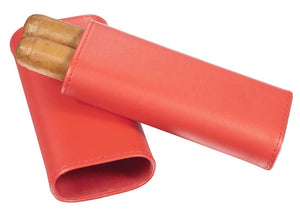 Visol Santa Fe Red Leather Cigar Case