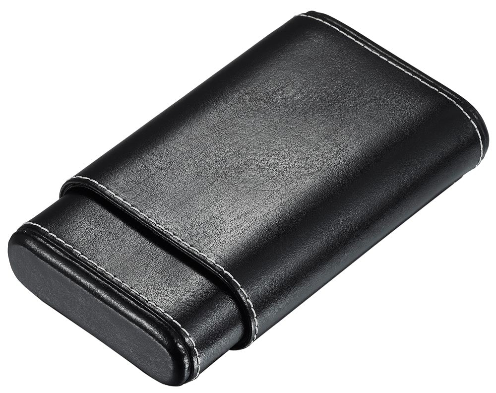 Visol Arnoldo Genuine Leather Cigar Case - Holds 4 Cigars – Lighters Direct