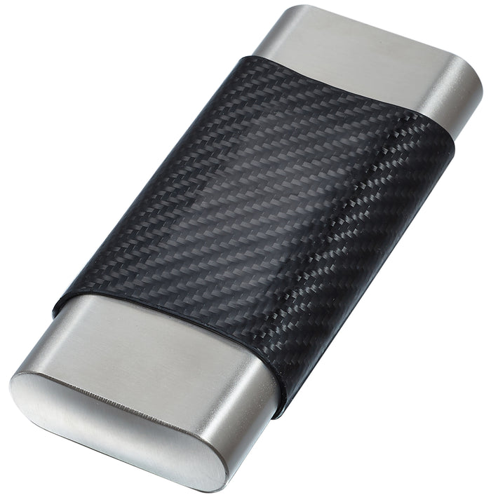 Trumble Carbon Fiber and Stainless Steel Cigar Case