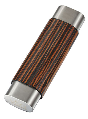 Ryland Ebony Wood & Stainless Steel Cigar Case