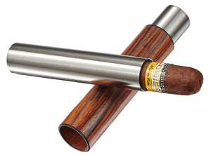 Admon Natural Wood Wrapped Cigar Tube